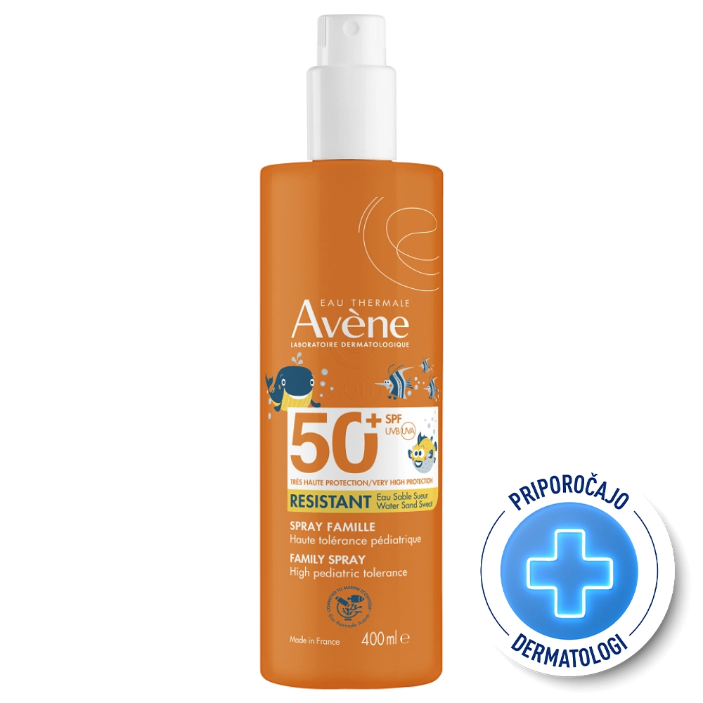 Avene Sun, zelo visoka zaščita pred soncem za vso družino - ZF50+ (400 ml)