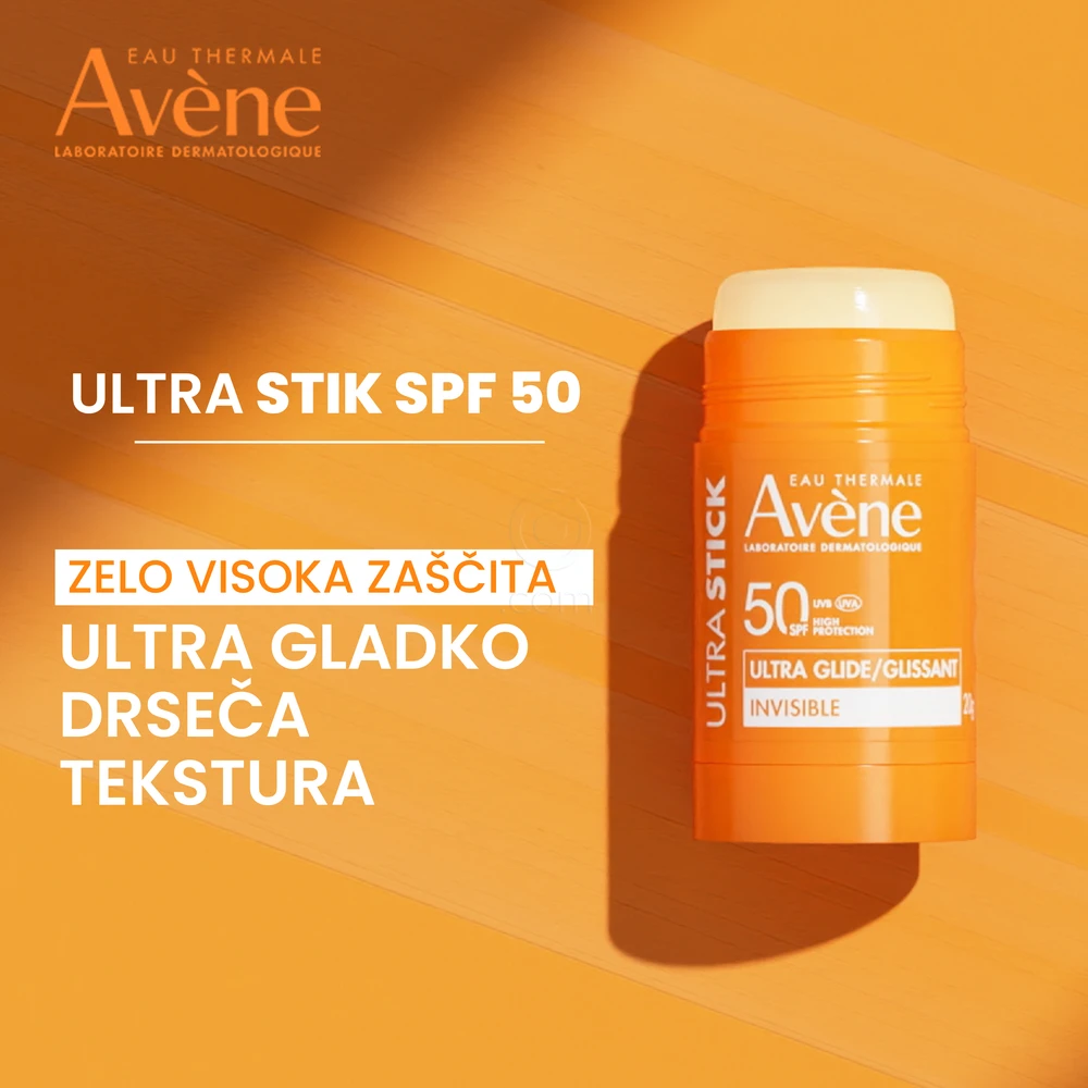 Avene Sun Ultra, nevidni stik za zaščito pred soncem - ZF50 (20 g)