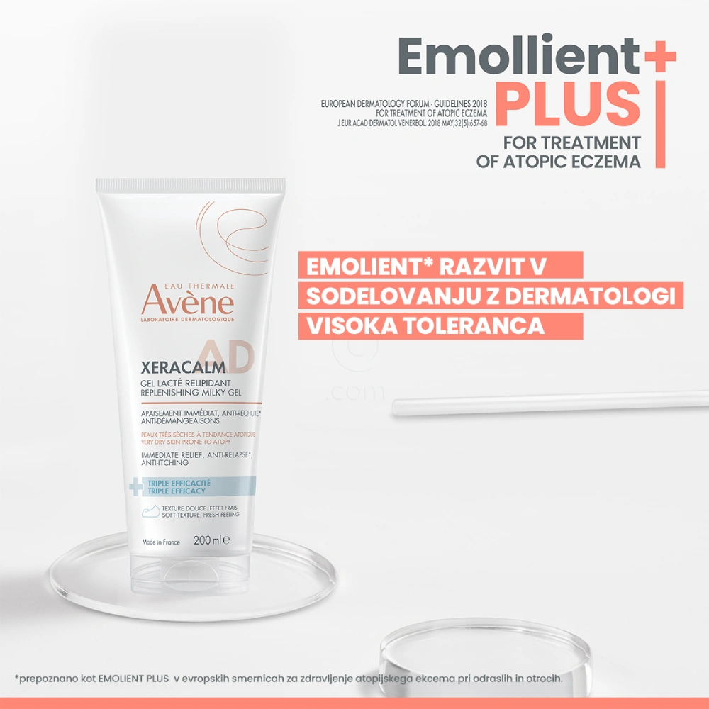 Avene XeraCalm A.D, mlečni gel za obnovo lipidov (200 ml)