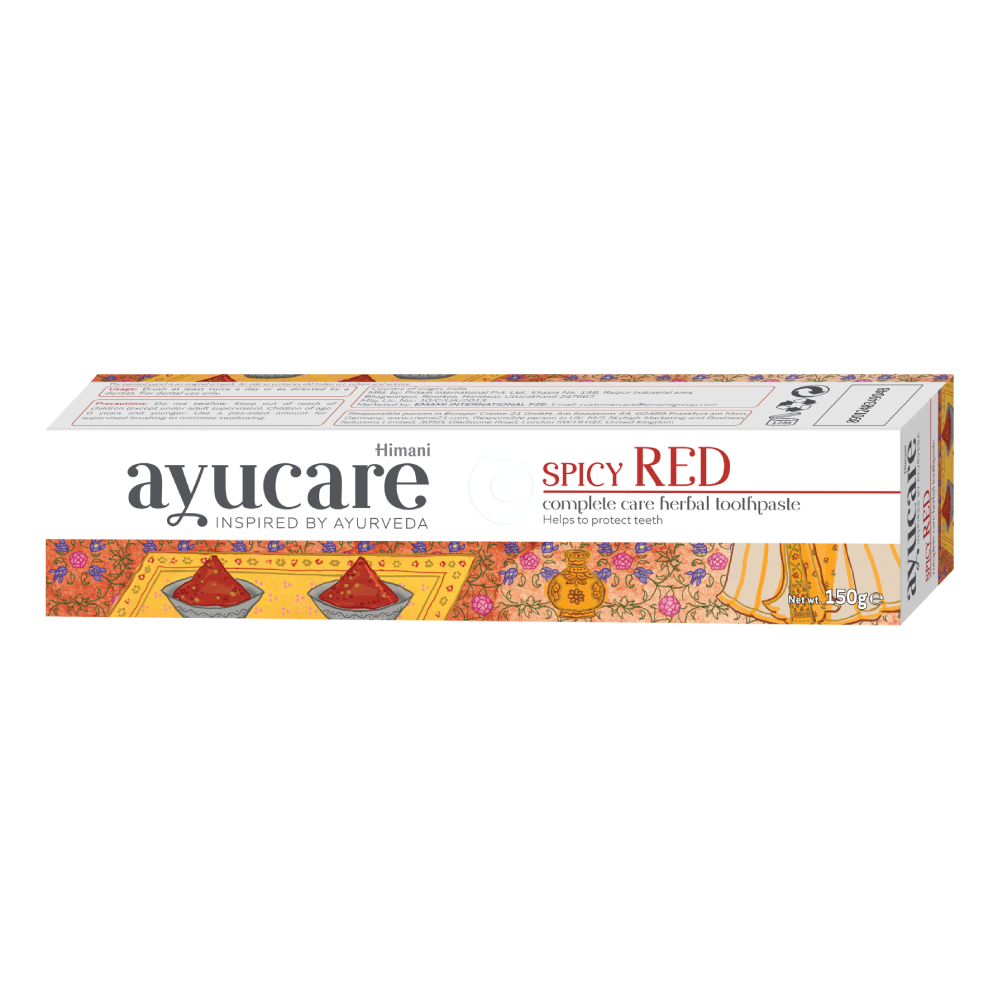 Ayucare Spicy Red, zeliščna zobna pasta brez fluorida (150 g)
