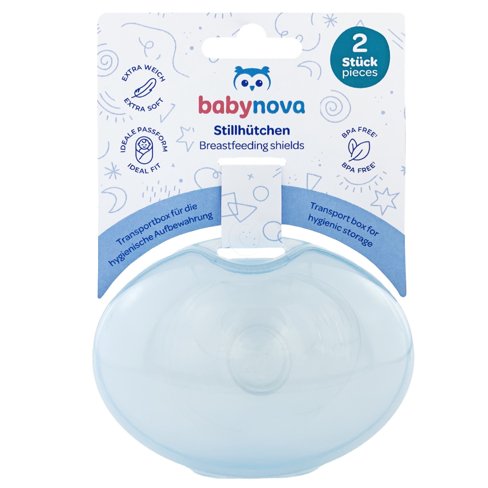 Baby-Nova, silikonski nastavek za prsi, za dojenje (2 ščitnika)