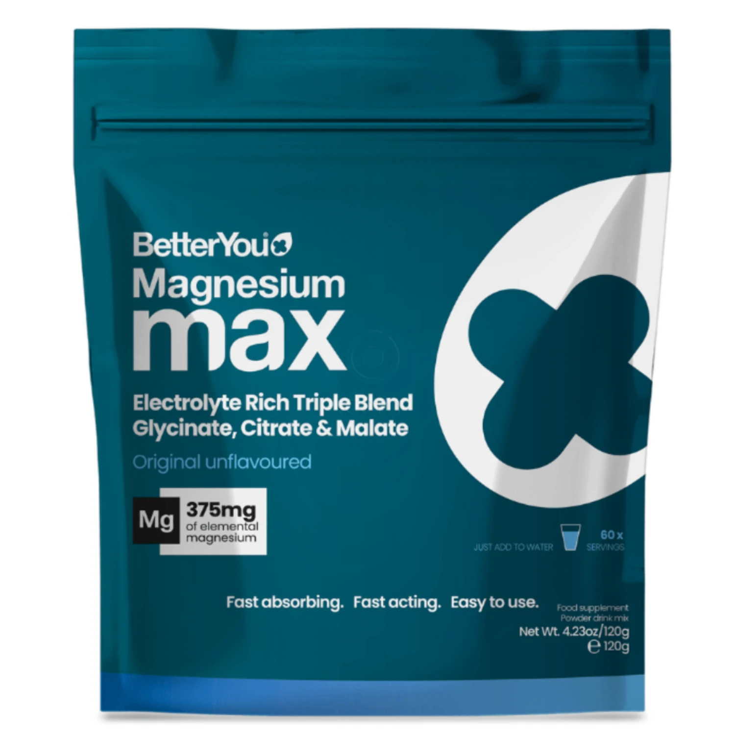 BetterYou Magnezij Max Original, prašek (120 g)