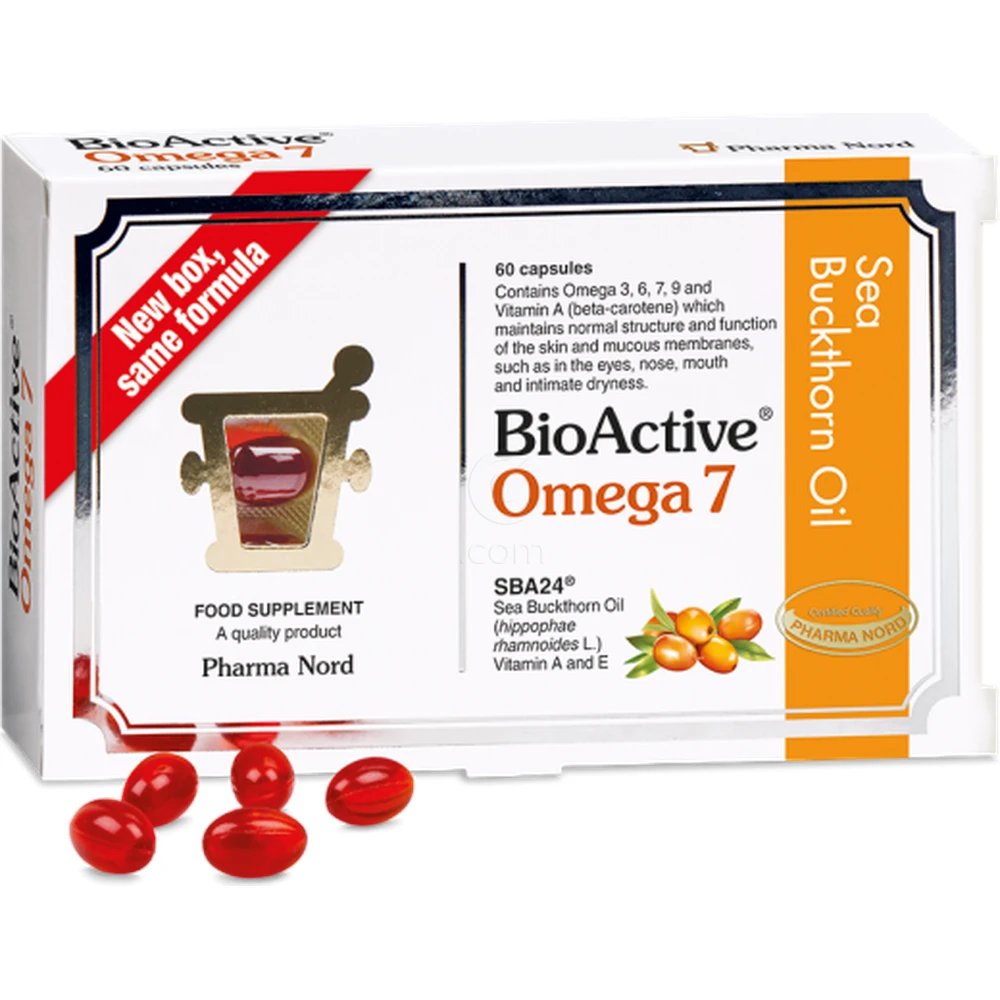 BioActive Omega 7 Pharma Nord, mehke kapsule (60 kapsul)