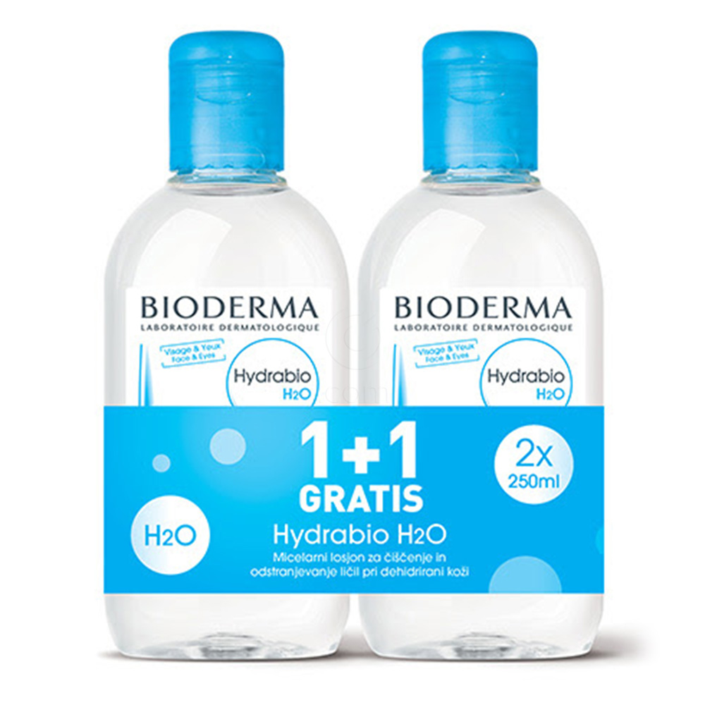 Bioderma Hydrabio H2O, micelarni losjon - paket (2 x 250 ml)