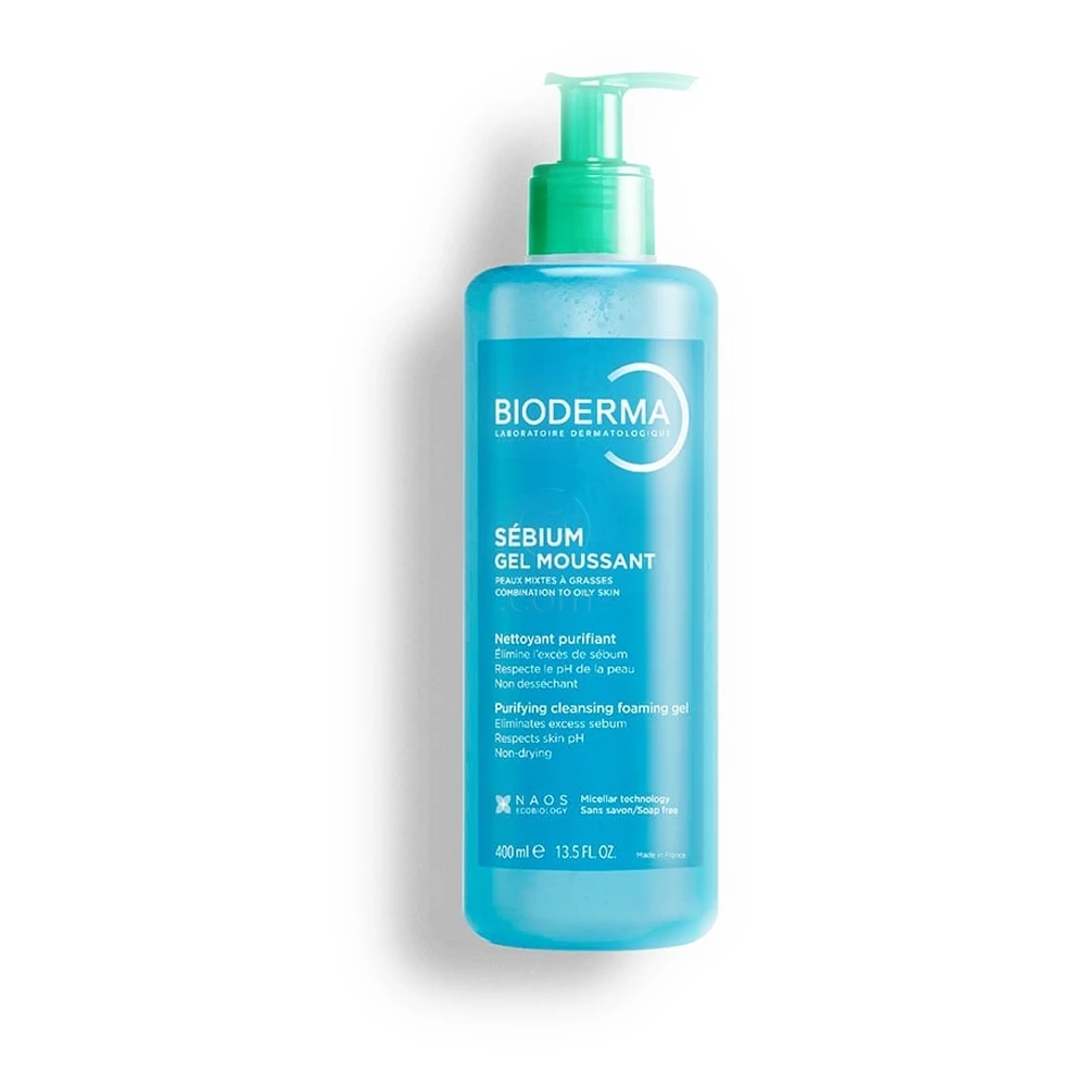 Bioderma Sebium Gel Moussant, čistilni gel za mešano do mastno kožo (400 ml)