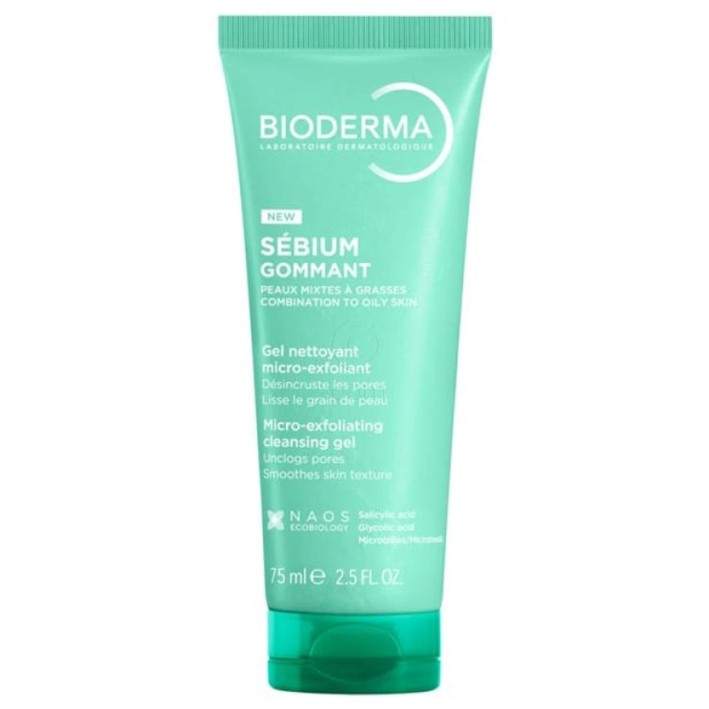 Bioderma Sébium Gommant, nežni gelni piling (75 ml)