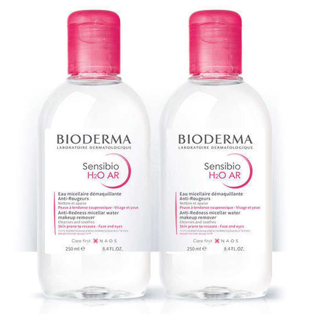 Bioderma Sensibio H2O AR, micelarni losjon za čiščenje - paket (2 x 250 ml)