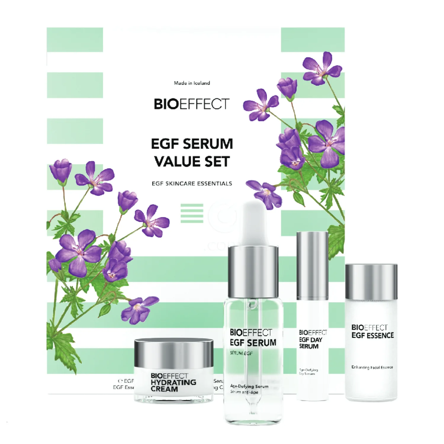 BIOEFFECT EGF Serum Value Set, set za nego proti staranju kože ( 15 ml + 15 ml + 5 ml + 7 ml)