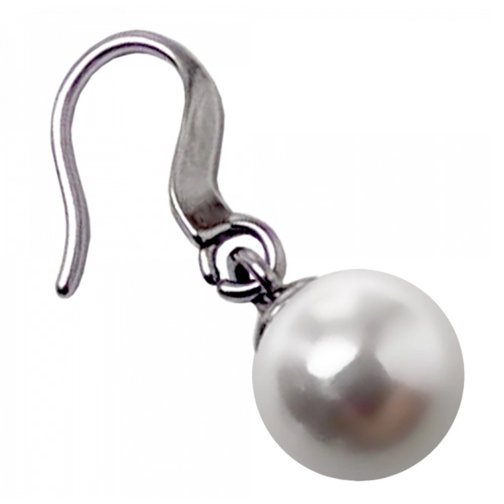 Biojoux, uhani iz kirurškega jekla - biserna kapljica - BJT267 (2 uhana)