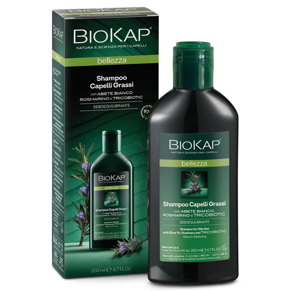 Biokap, šampon za mastne lase s probiotiki (200 ml)
