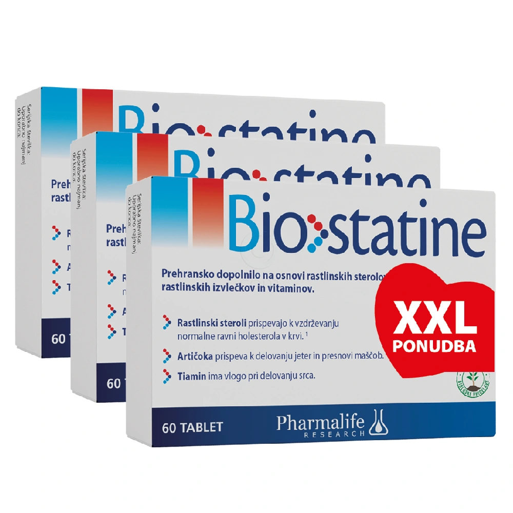 Biostatine, tablete - paket (3 x 60 tablet)