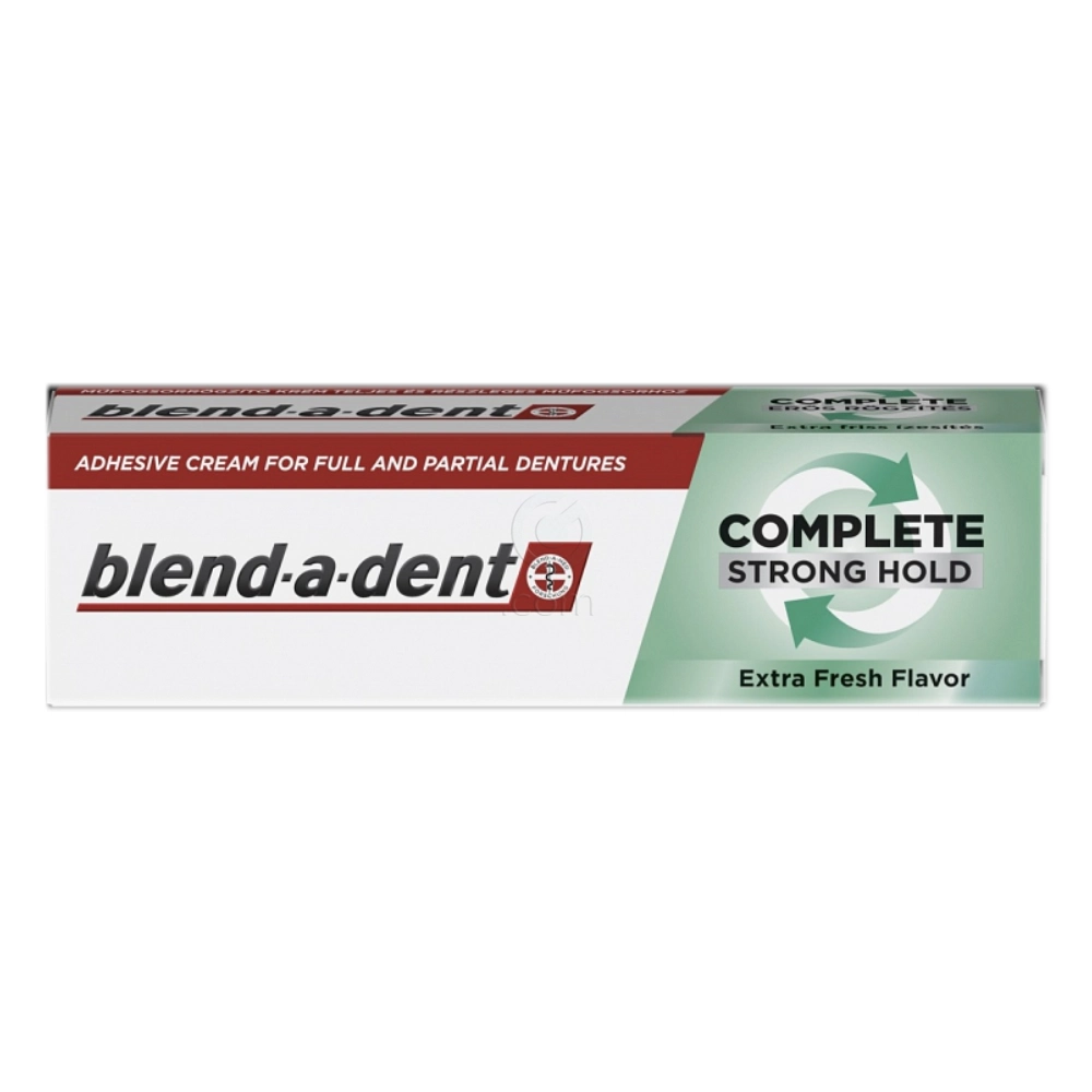 Blend-a-dent, pričvrstilna krema za zobne proteze - meta