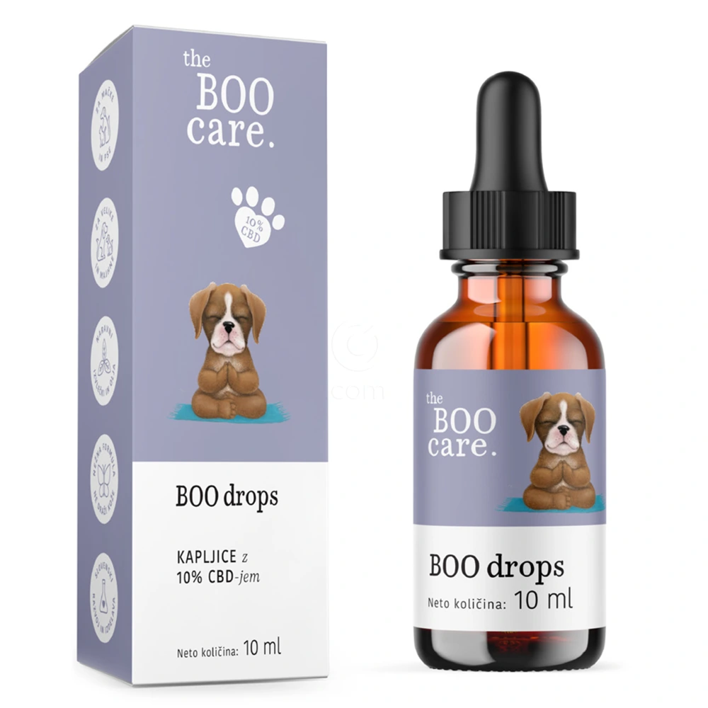 The Boo Care, 10% CBD kapljice za pomiritev (10 ml)