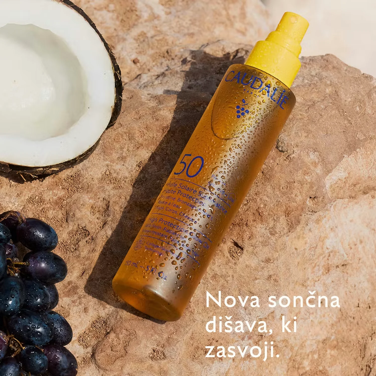 Caudalie Vinosun Protect, sijoče olje za zaščito pred soncem ZF50 (150 ml)