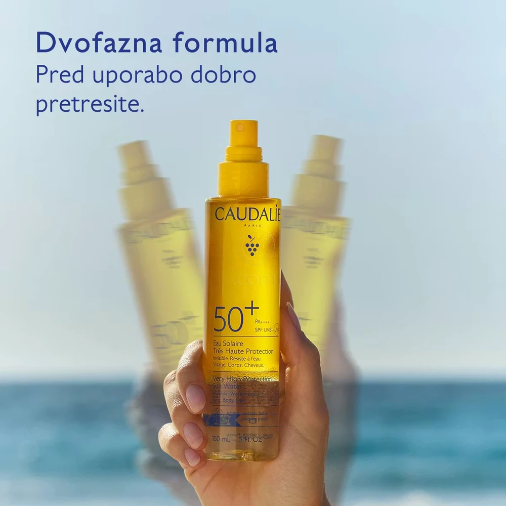 Caudalie Vinosun Protect, sončna voda v spreju z visoko zaščito ZF50+ (150 ml)