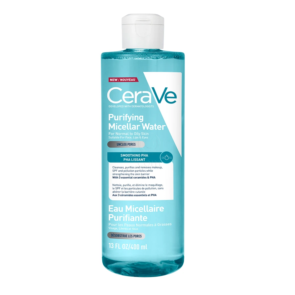 CeraVe, čistilna micelarna voda za normalno do mastno kožo (400 ml)