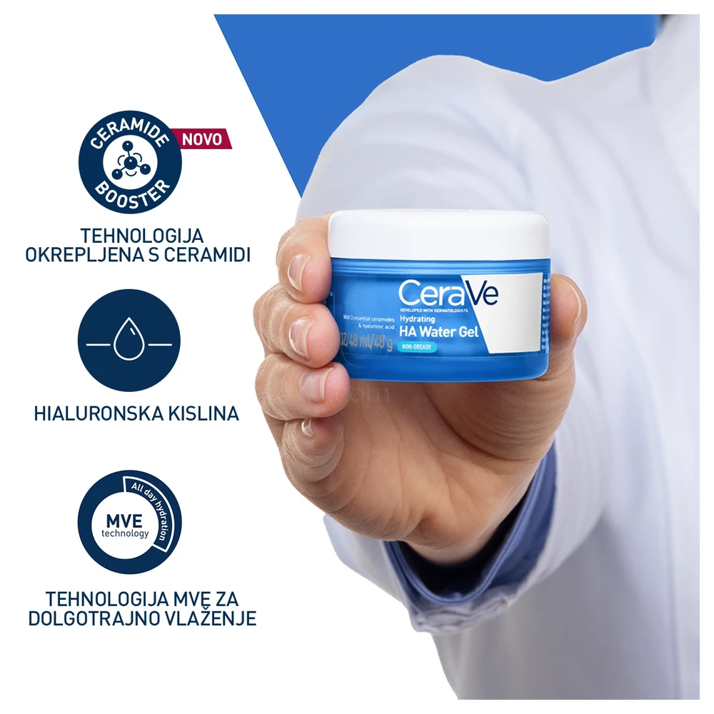 CeraVe HA, vlažilni gel na vodni osnovi obogaten s hialuronsko kislino (48 g)