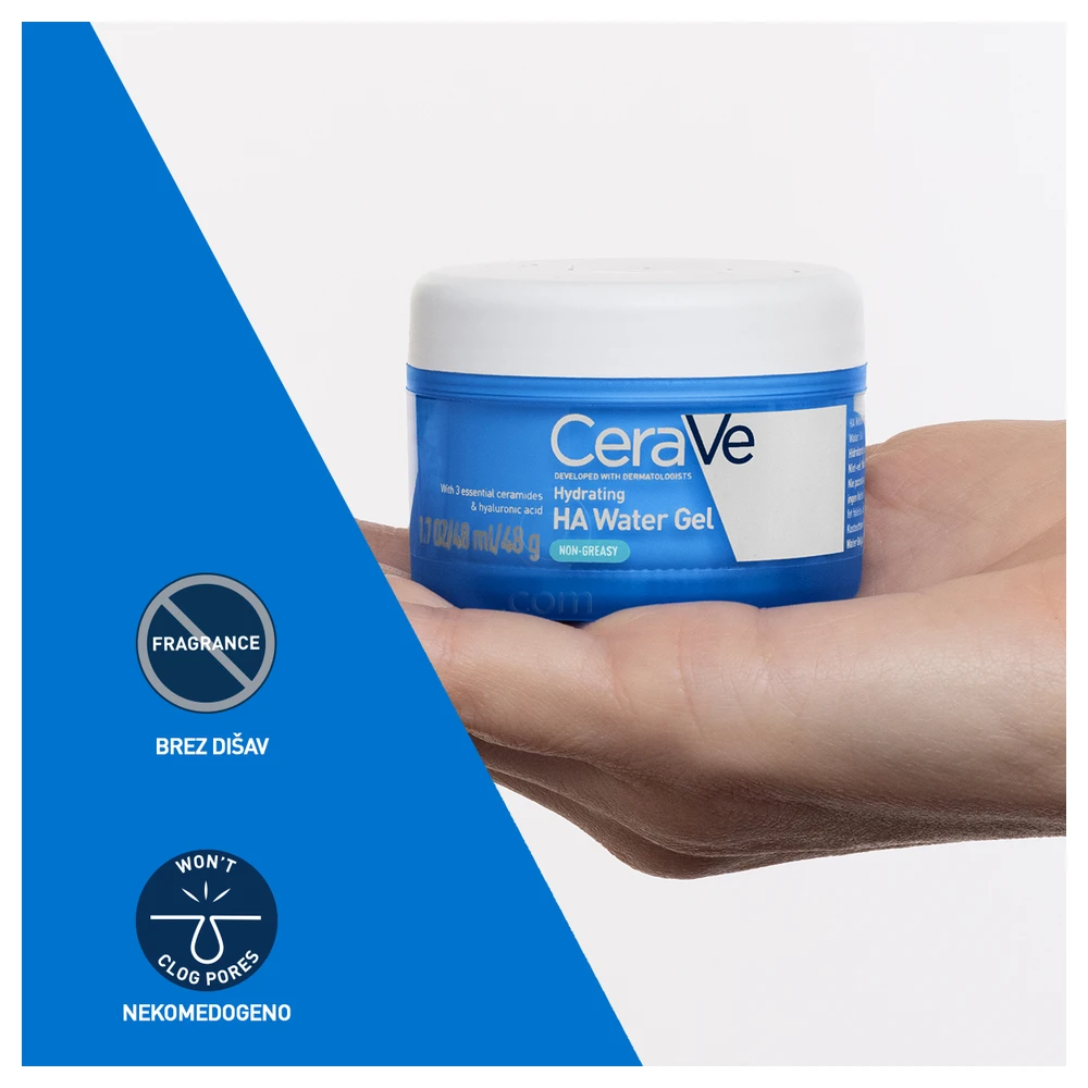 CeraVe HA, vlažilni gel na vodni osnovi obogaten s hialuronsko kislino (48 g)