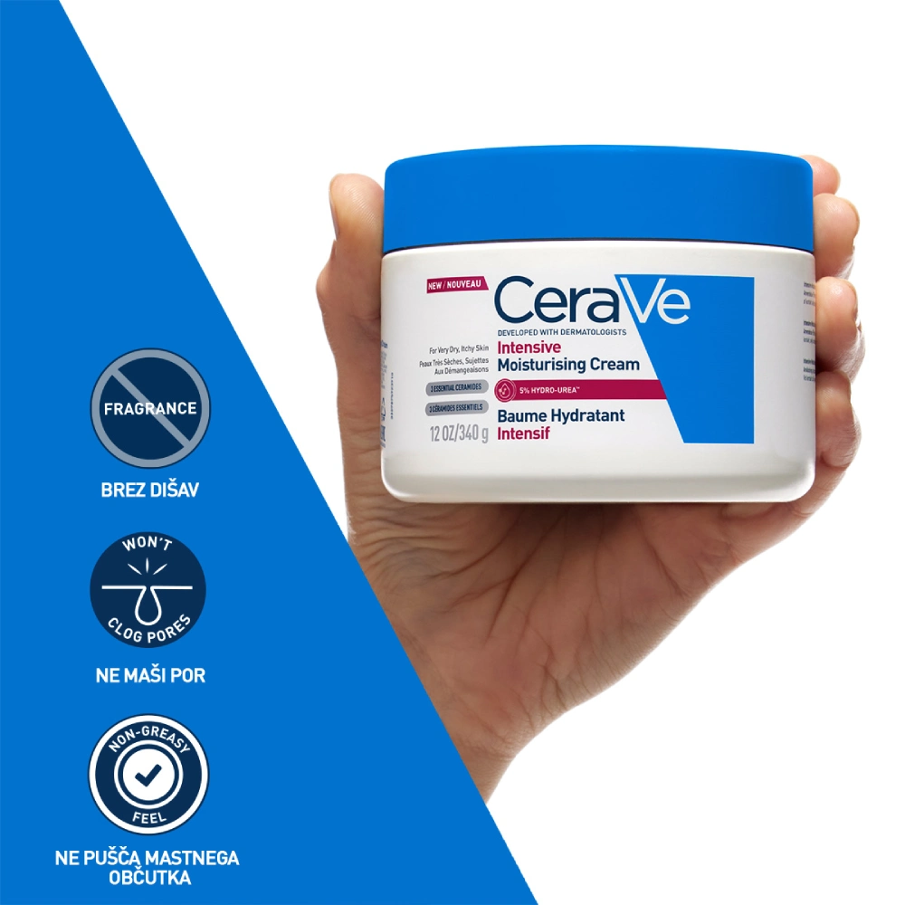 CeraVe, intenzivna vlažilna krema s hydro-ureo (340 g)
