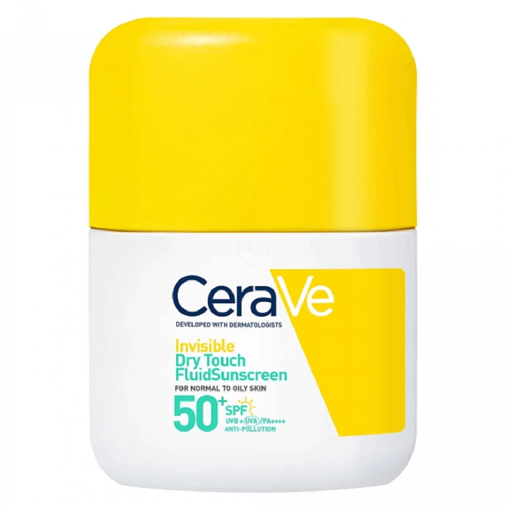 CeraVe, nevidni vlažilni fluid za zaščito pred soncem Dry Touch - ZF50+ (50 ml)