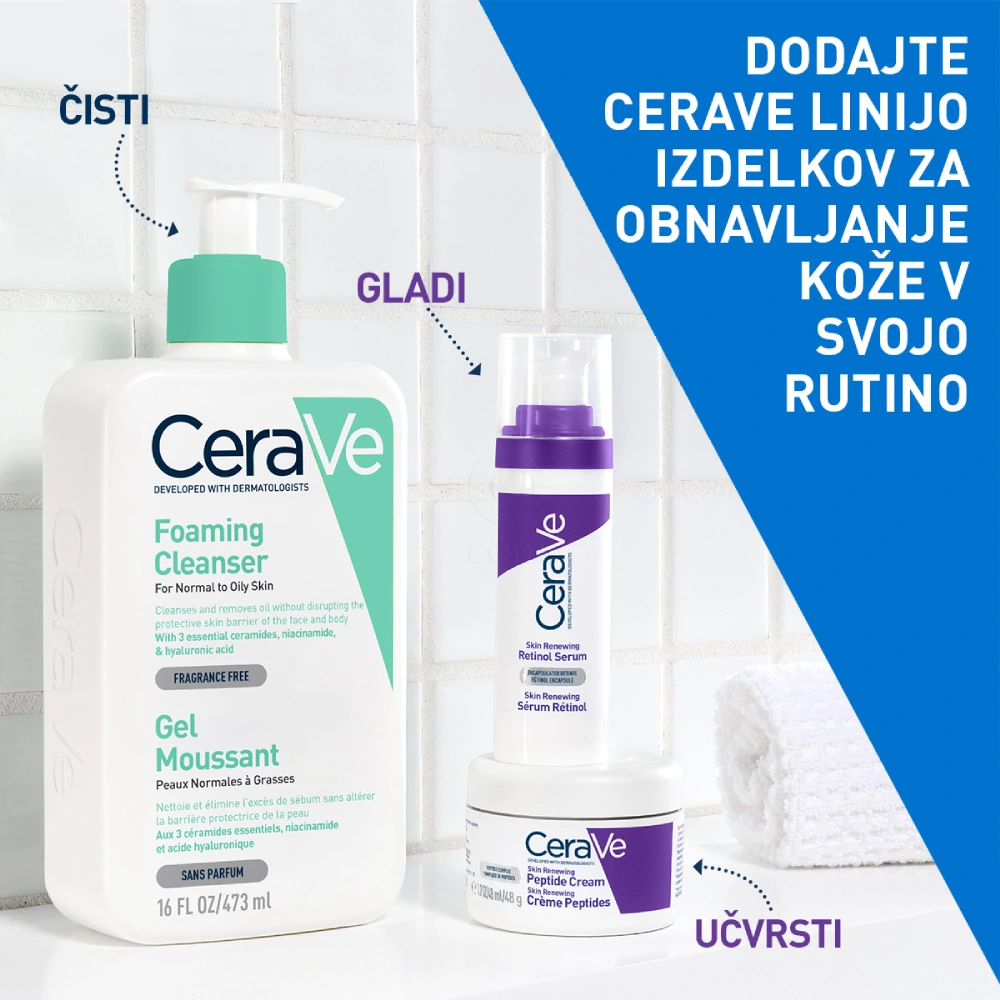 CeraVe, obnovitvena krema s peptidnim kompleksom (48 ml)