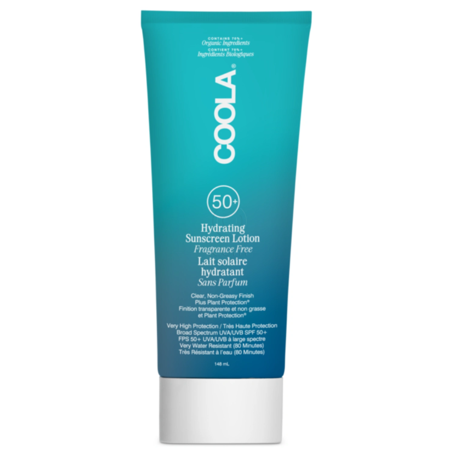 COOLA Classic, losjon za zaščito pred soncem za telo brez vonja - ZF50 (148 ml)