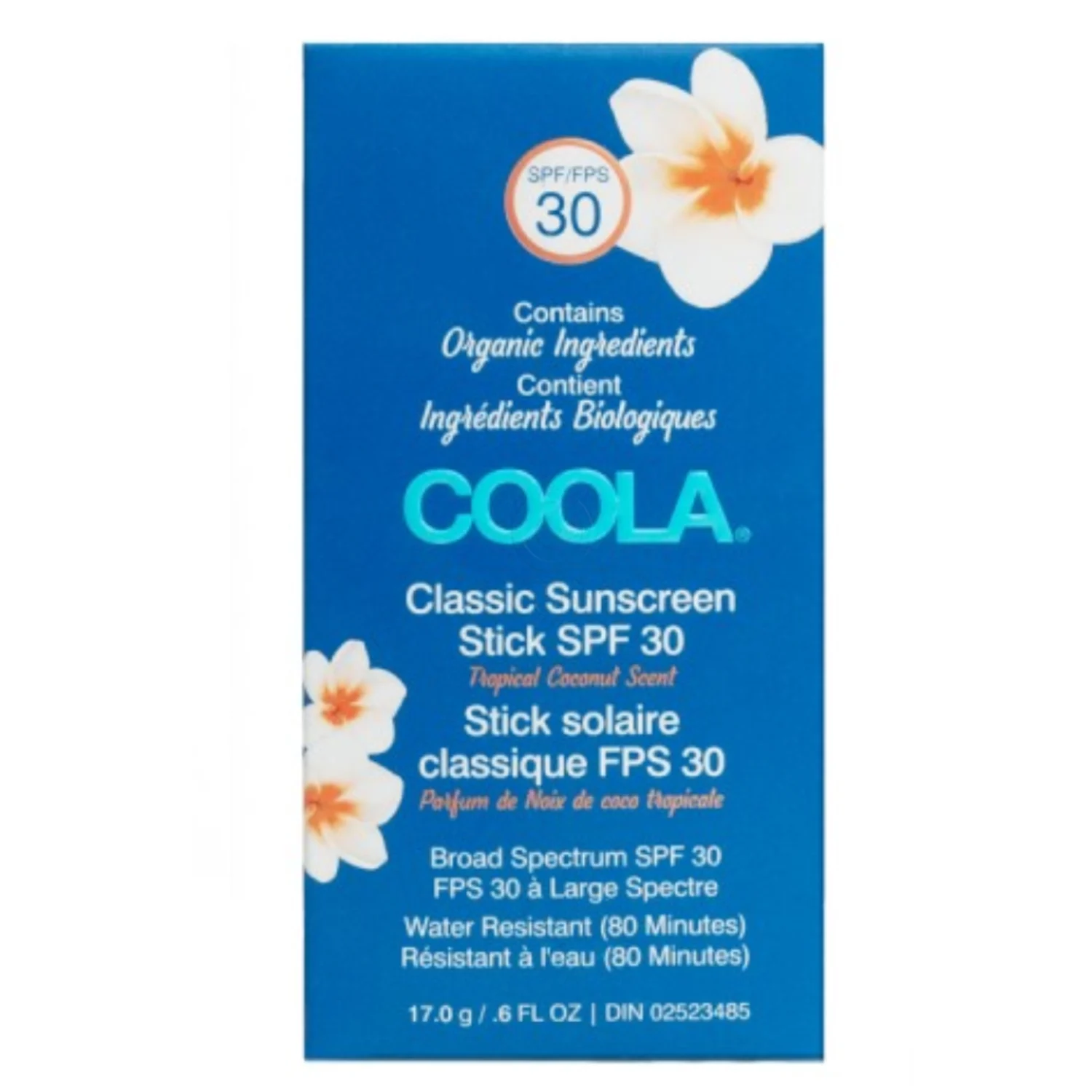 COOLA Tropical Coconut, zaščita pred soncem za obraz v stiku - ZF30 (17 g)
