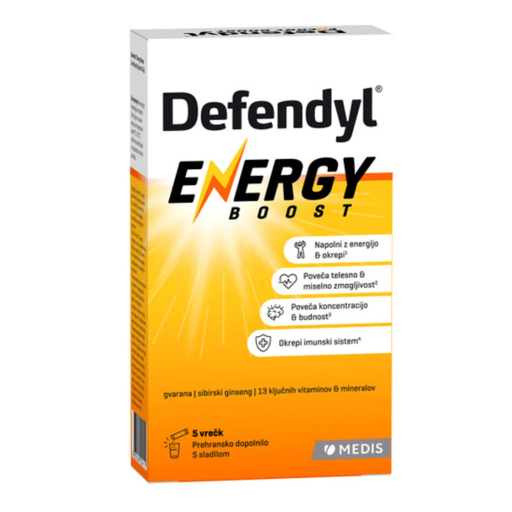 Defendyl Energy Boost, vrečke za pripravo napitka (10 vrečk)