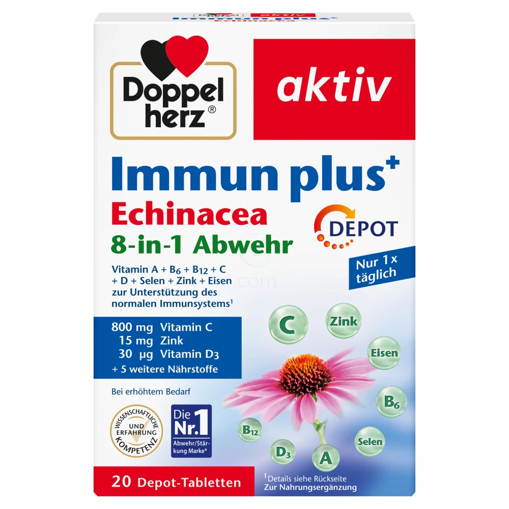 Doppelherz Aktiv Immun plus+ Echinacea, tablete (20 tablet)