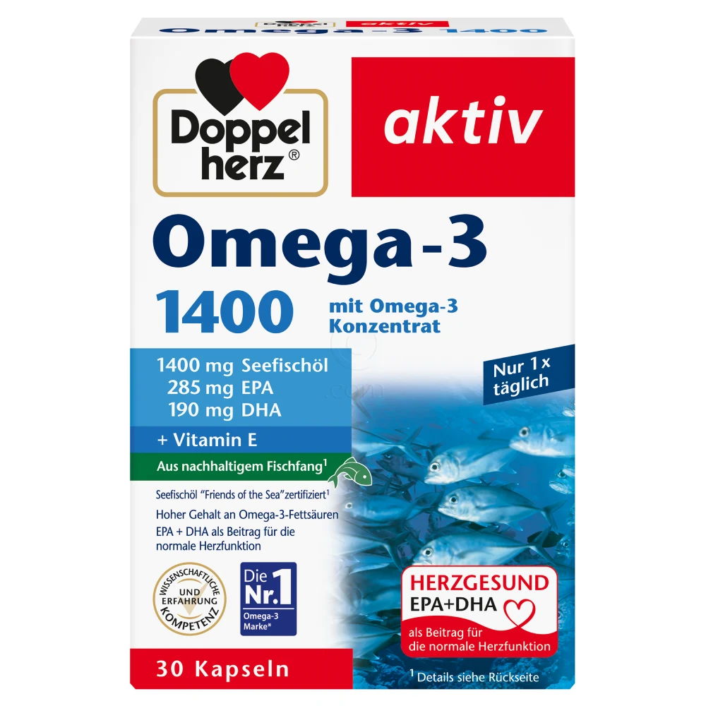 Doppelherz aktiv Omega-3, kapsule (30 kapsul)