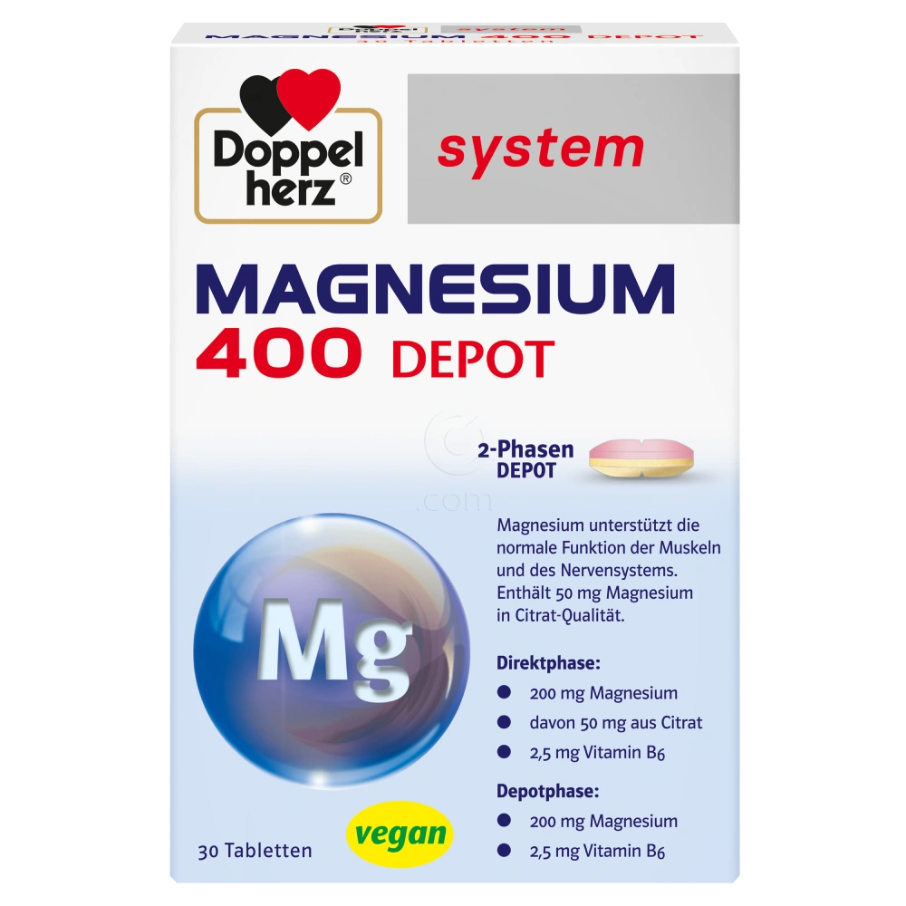Doppelherz System Magnezij 400 depo, tablete (30 tablet)