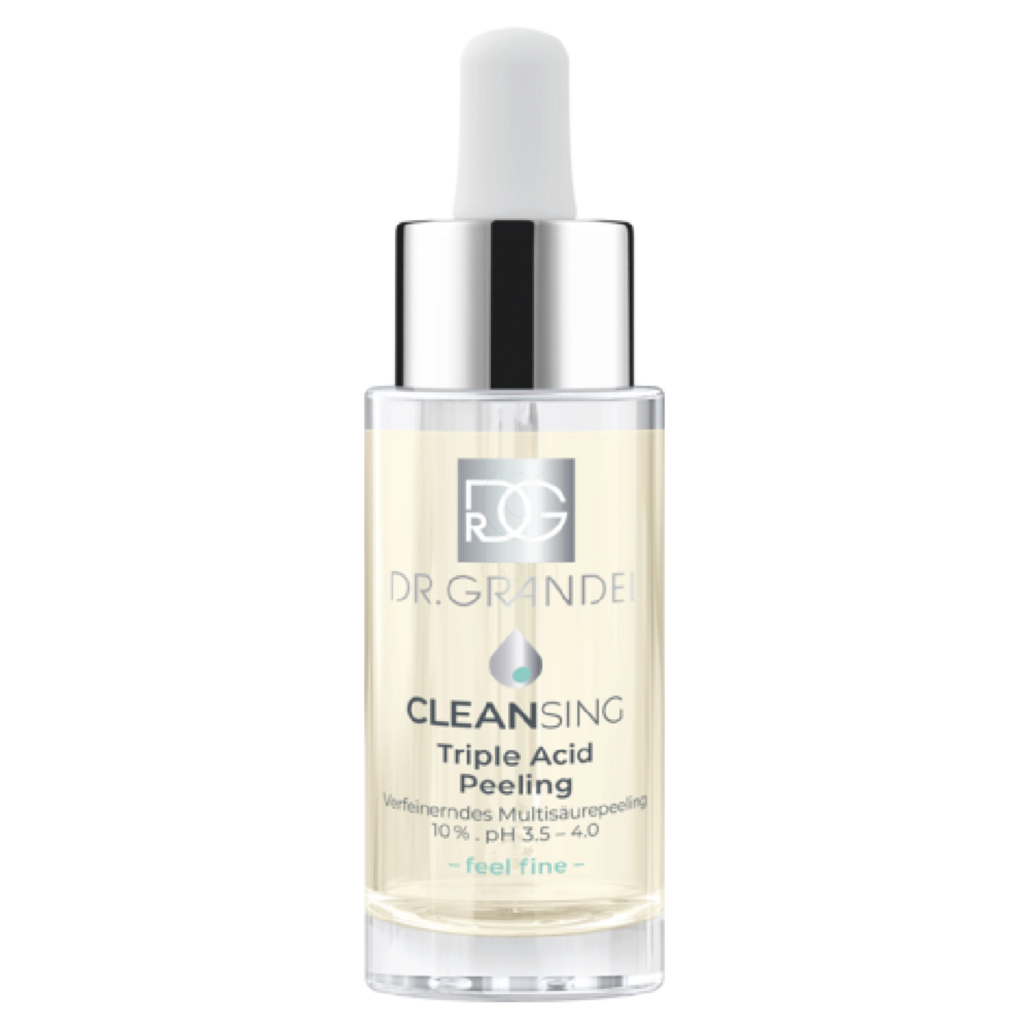 Dr. Grandel Cleansing Triple Acid Peeling 10%, večkislinski piling za obraz, vrat in dekolte (30 ml)