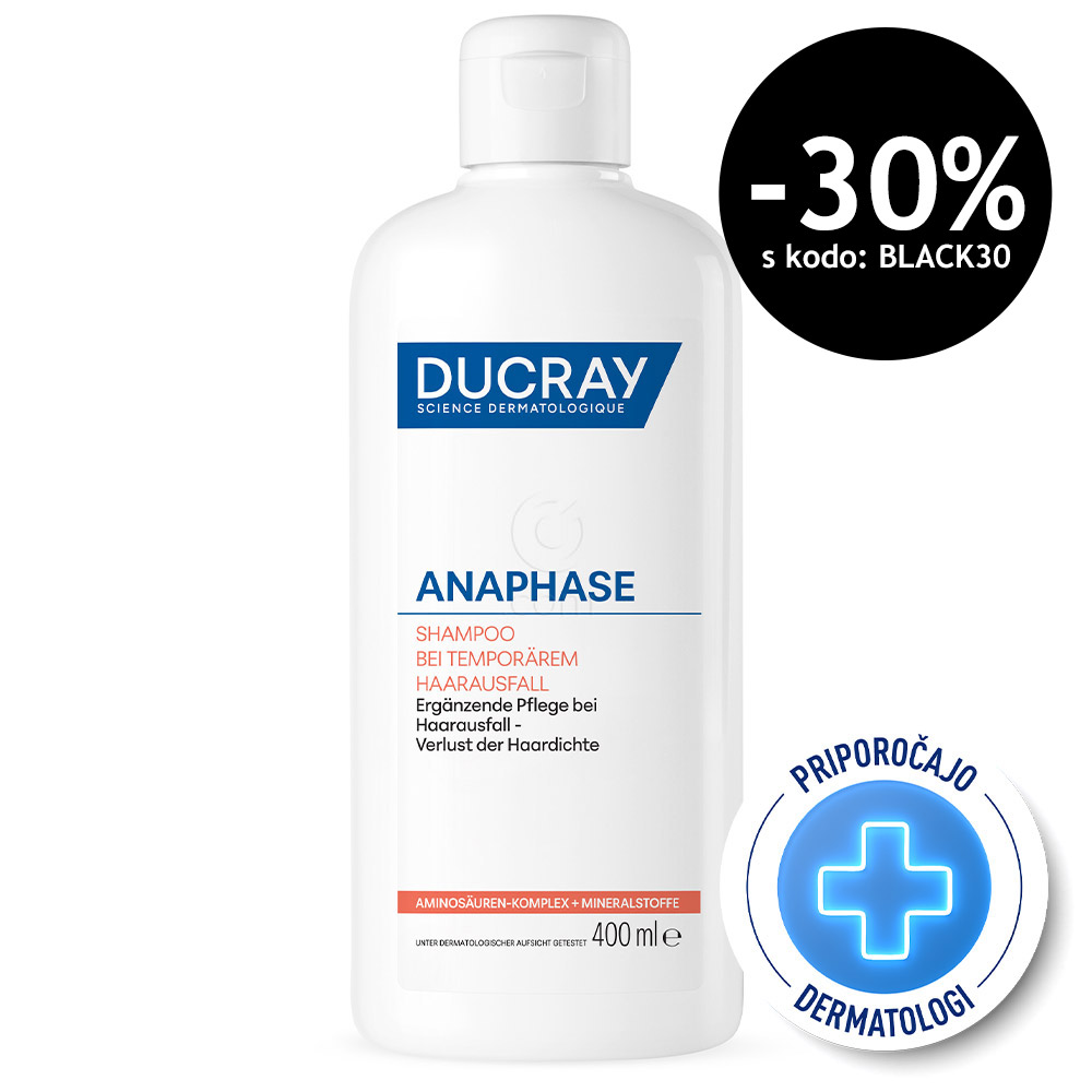 Ducray Anaphase, šampon proti izpadanju las in za rast las (400 ml)