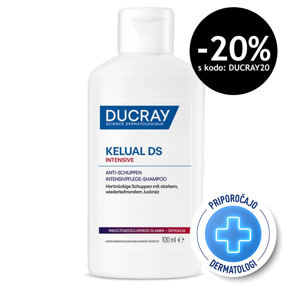 Ducray Kelaul DS Intensive, šampon proti prhljaju (100 ml)