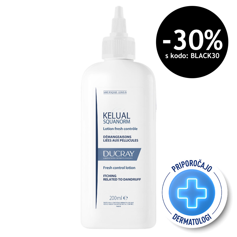 Ducray Kelual Squanorm, losjon za kontrolo svežine (200 ml)