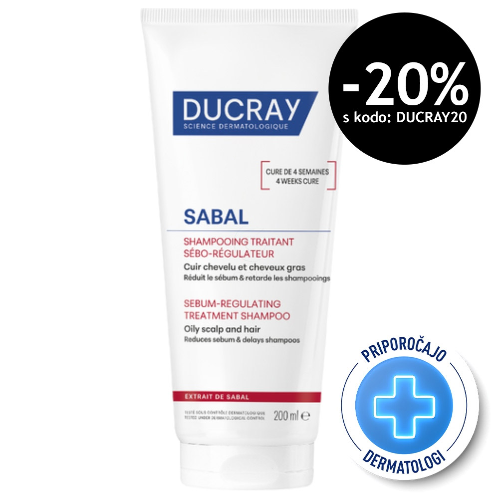 Ducray Sabal, seboregulirajoči tretma šampon (200 ml)
