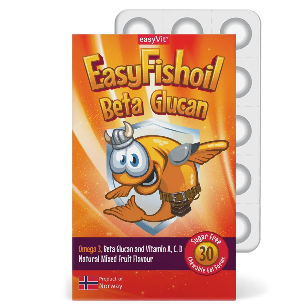 EasyVit Omega-3 Beta glukan, mehke pastile (30 pastil)