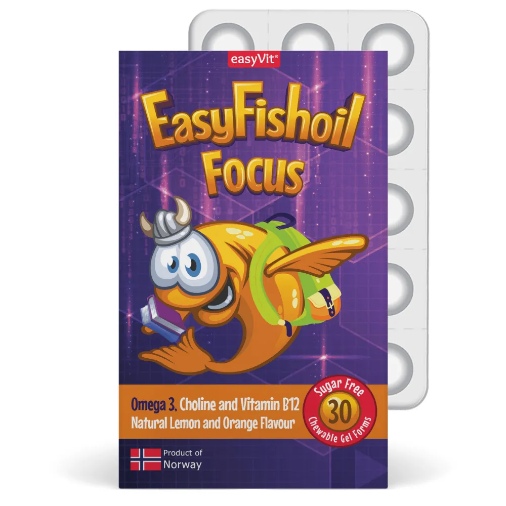 EasyVit Omega-3 Focus, mehke pastile (30 pastil)
