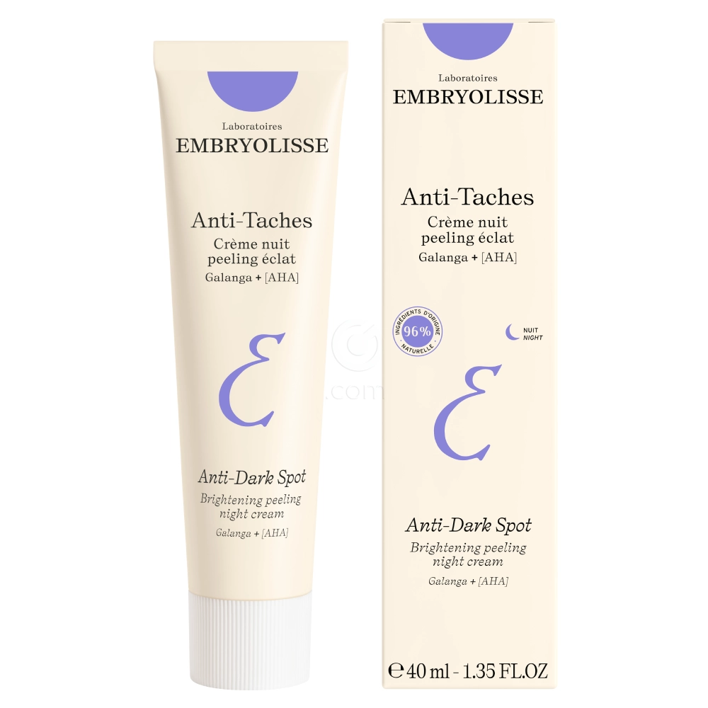 Embryolisse Night Cream Peeling Radiance Anti-Dark Spot, nočna krema - piling za sijočo polt proti temnim madežem (40 ml)