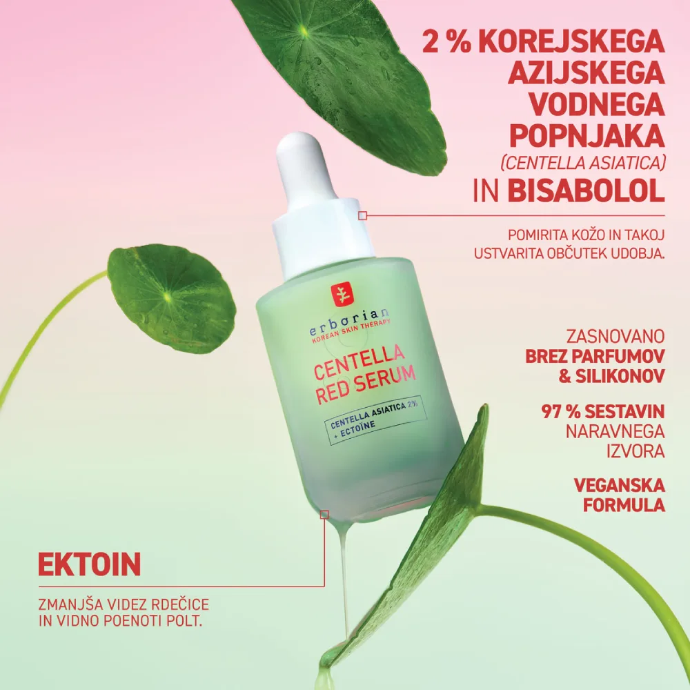 Erborian Centella Red, serum za obraz (30 ml)