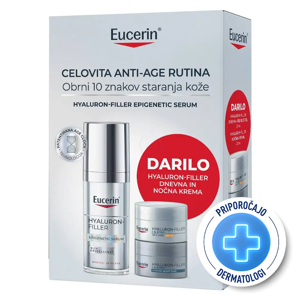 Eucerin Epigenetic in Hyaluron Filler Elasticity, anti-age paket (30 ml 2x 20 ml)