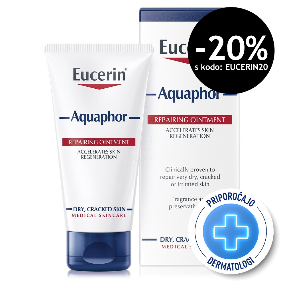Eucerin Aquaphor, mazilo za suho in razpokano kožo (45 ml)