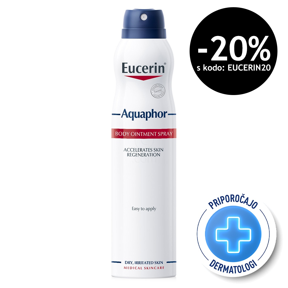 Eucerin Aquaphor, mazilo za telo v spreju (250 ml)