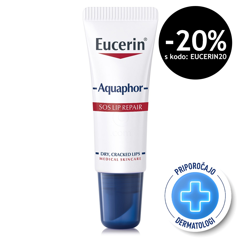 Eucerin Aquaphor SOS Lip Repair, mazilo za ustnice (10 g) 