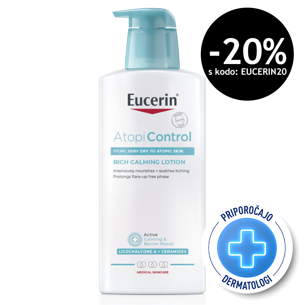 Eucerin AtopiControl, losjon za nego telesa - 400 ml