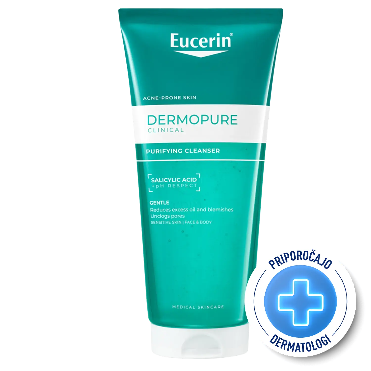 Eucerin DermoPure Clinical čistilni gel, za kožo nagnjeno k nepravilnostim (200 ml)