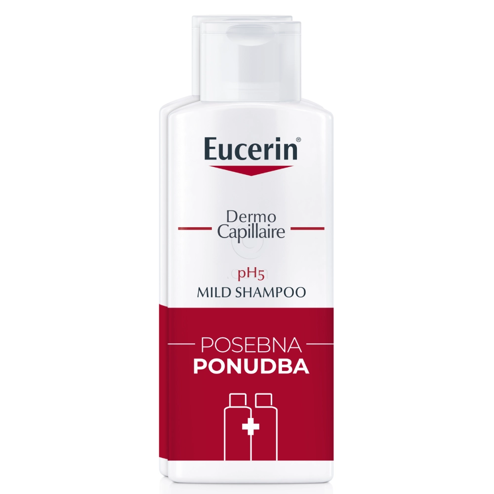 Eucerin DermoCapillaire pH5, šampon (2 x 250 ml)