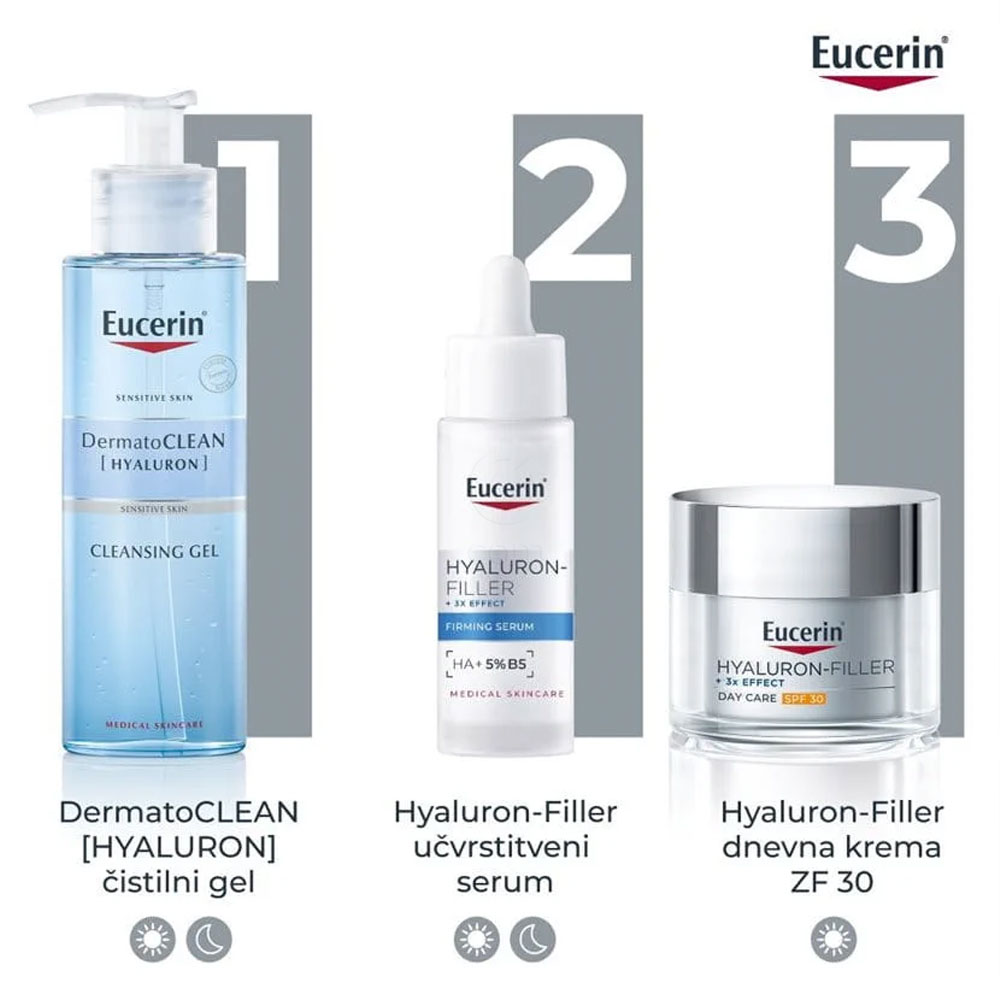 Eucerin Hyaluron Filler + 3X Effect, učvrstitveni serum (30 ml)