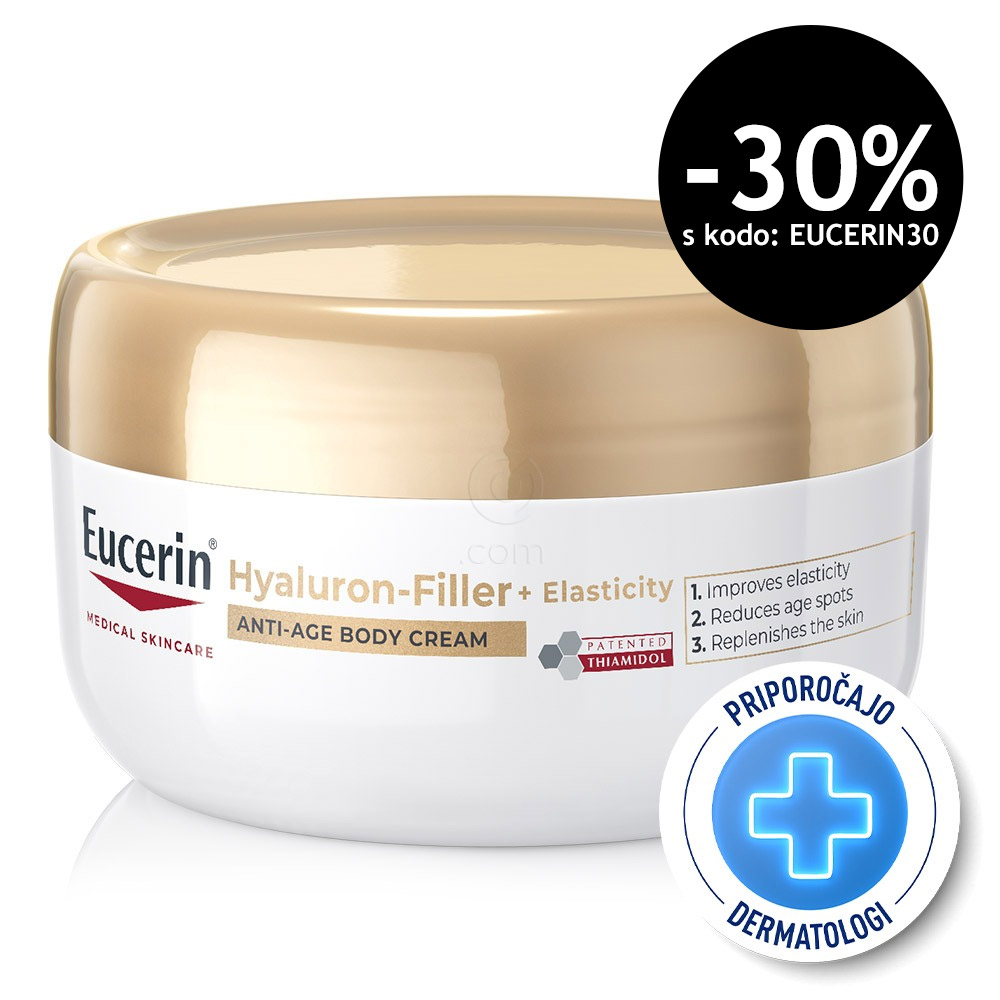 Eucerin Hyaluron-Filler + Elasticity, anti-age krema za telo (200 ml)