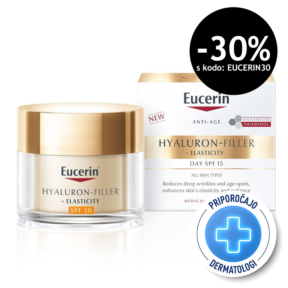 Eucerin Hyaluron-Filler + Elasticity, dnevna krema - ZF30 (50 ml)